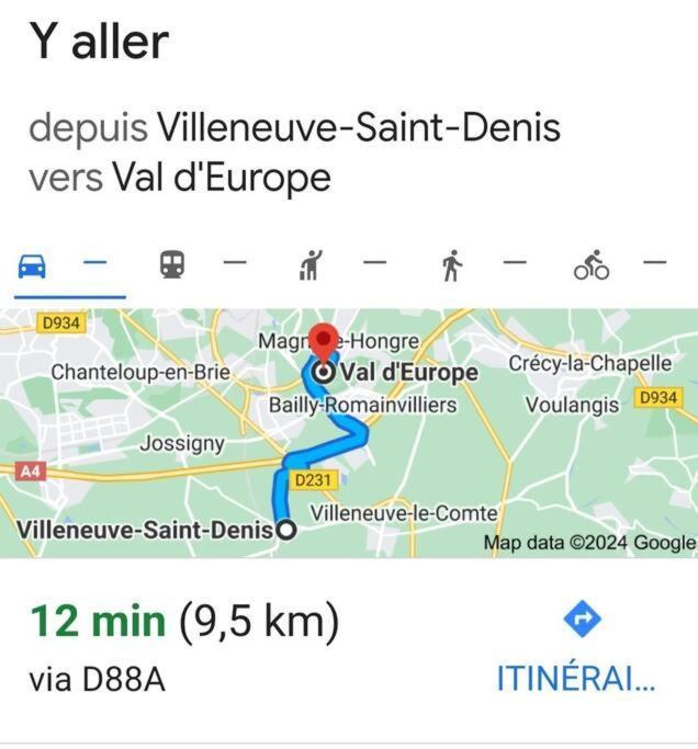 Charmant Appartement 2 Pieces Proche Disneyland Villeneuve-Saint-Denis Zewnętrze zdjęcie